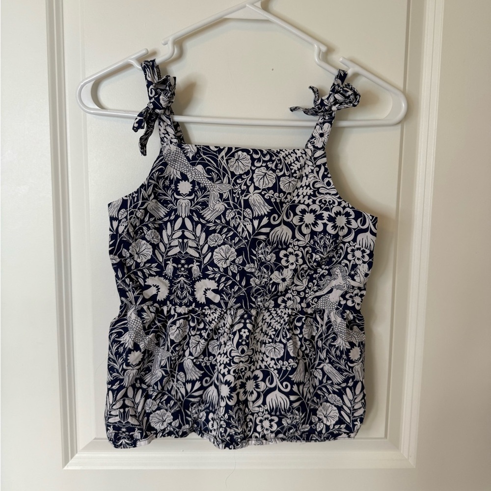 J Crew Girls Tie Strap Blouse